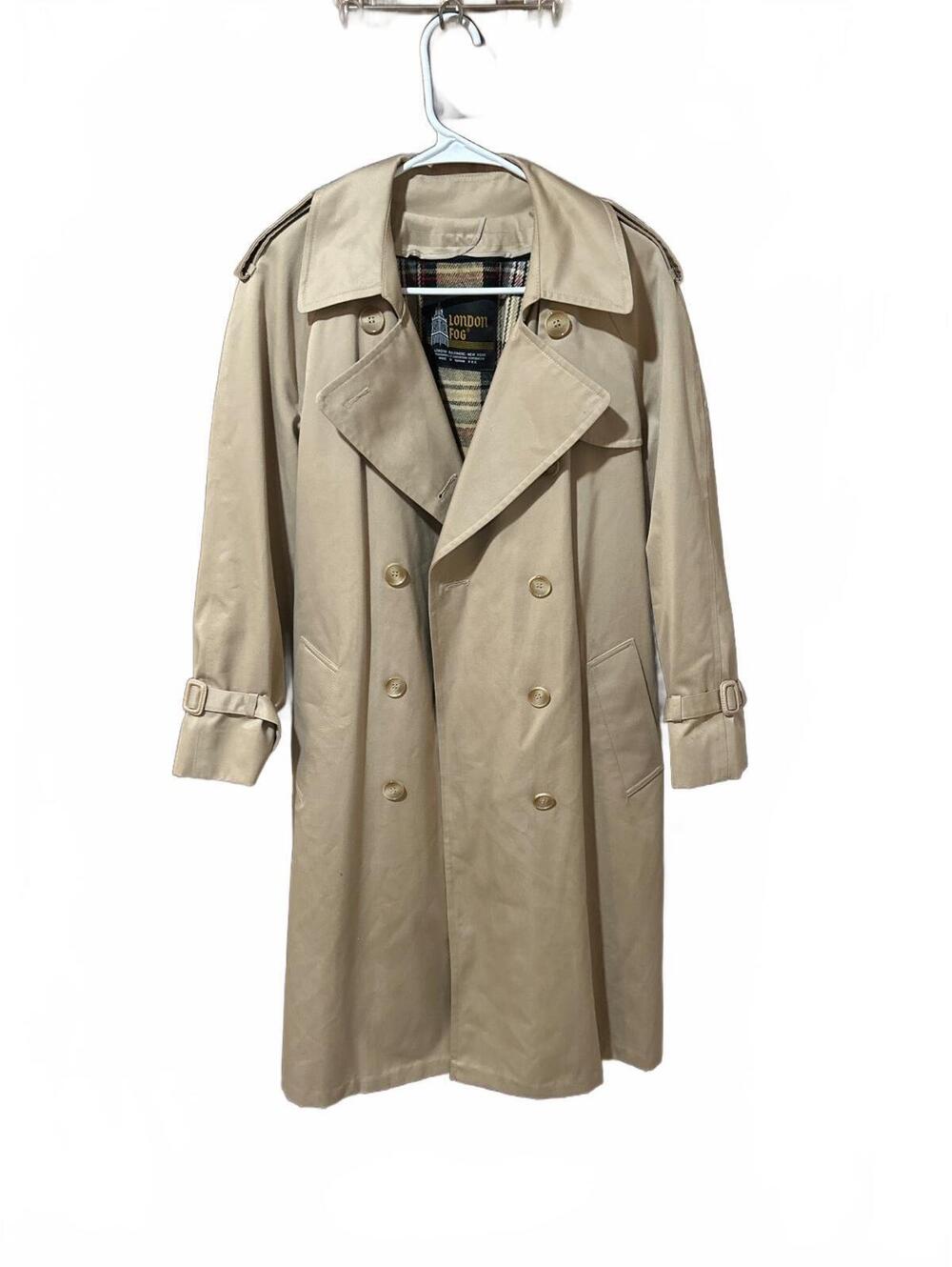 London Fog Women's Trench Coat Size 12 Petite Beige Classic Fit